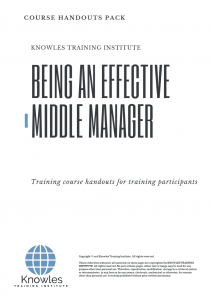 Being an Effective Middle Manager Training Course in Norway Handouts