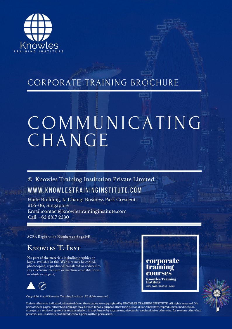 Communicating Change Training in Norway Course Brochure
