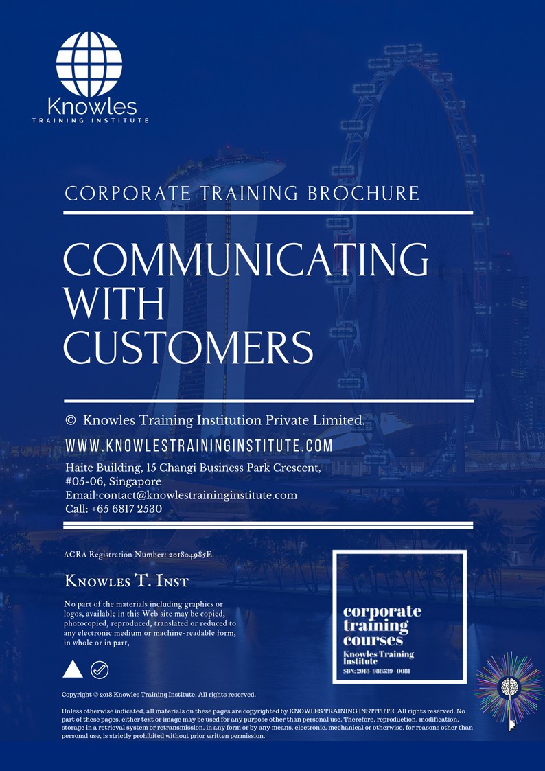 Communicating With Customers Course in Norway Brochure