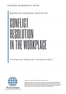Conflict Resolution In The Workplace Course in Norway Handouts