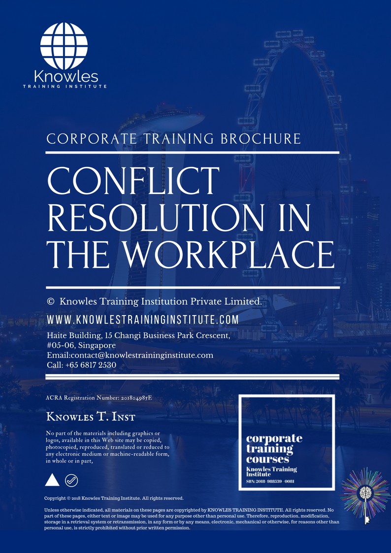 Conflict Resolution In The Workplace Course in Norway _Brochure