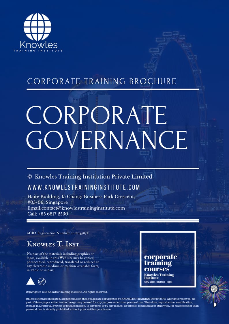 Corporate Governance Training Course in Norway Brochure