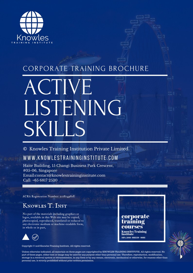 Course Brochure For Active Listening Skills Course in Norway