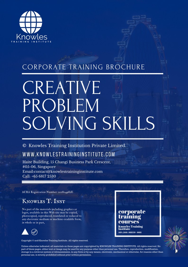 Creative Problem Solving Skills Training Course in Norway Brochure