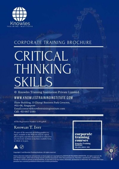 Critical-Thinking-Skills-Training-Course-in-Norway-Brochure-400×566