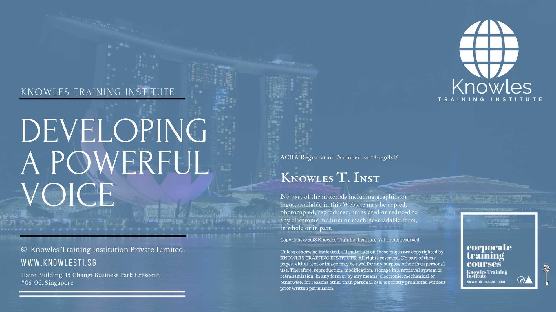Developing A Powerful Voice Training Course in Norway