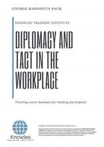 Diplomacy and Tact In The Workplace Training Course in Norway Handouts