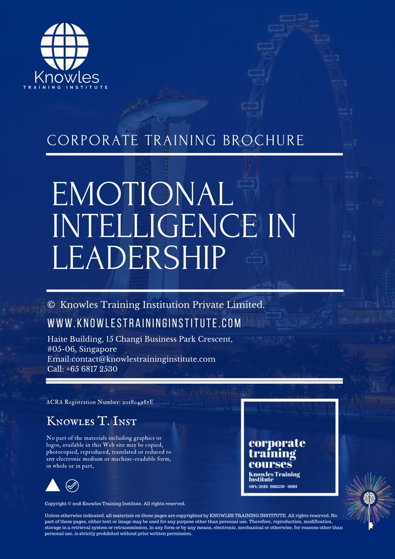 Emotional Intelligence In Leadership Training Course in Norway Brochure