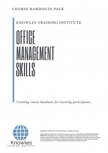 For Office Management Skills Training Course in Norway Handouts