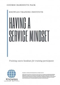 Having A Service Mindset Training Course in Norway Handouts