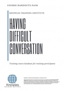 Having Difficult Conversation Training Course in Norway Handouts