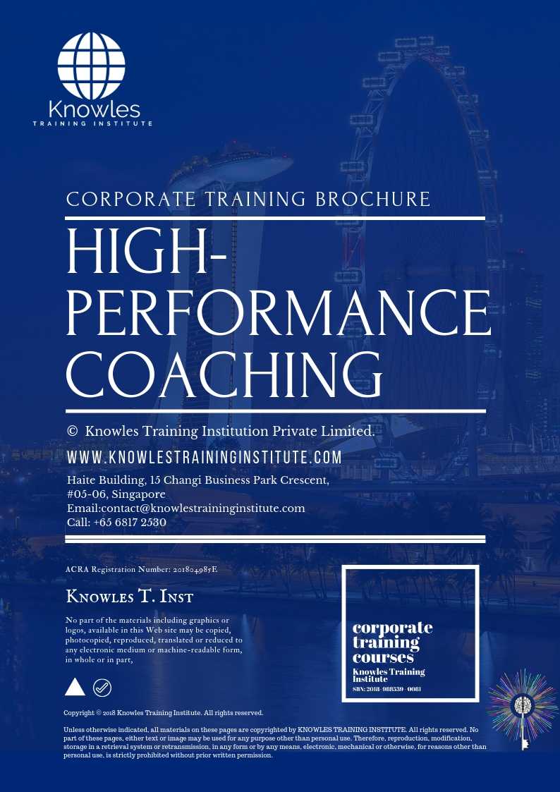 High-Performance Coaching Course in Norway Brochure