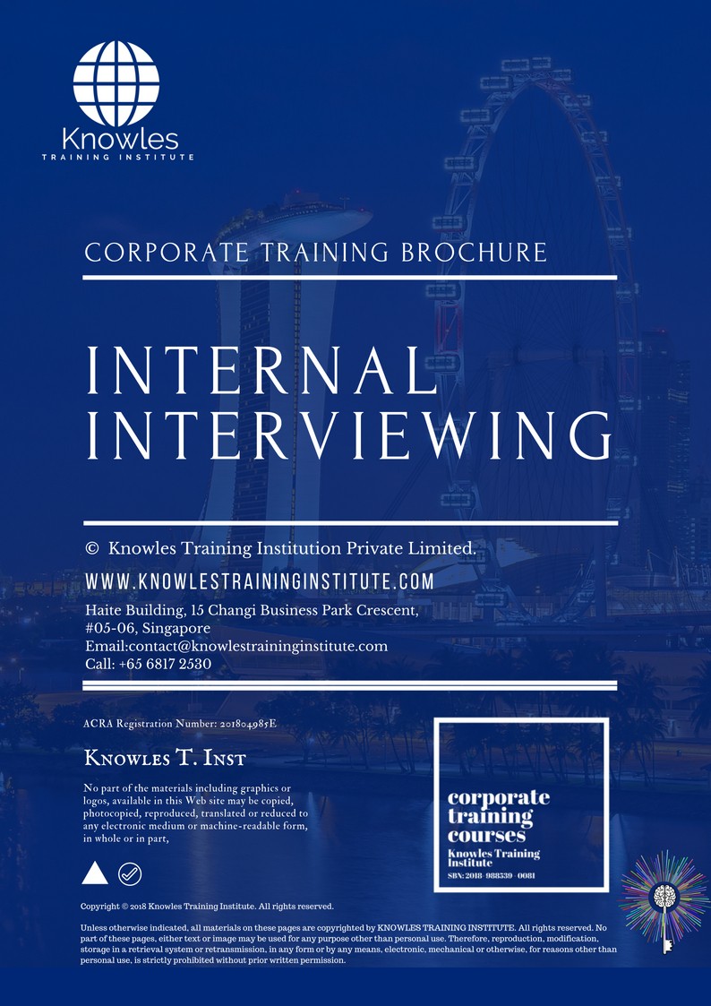 Internal Interviewing Training Course in Norway Brochure