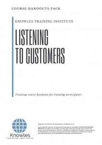 Listening To Customers Course in Norway Handouts