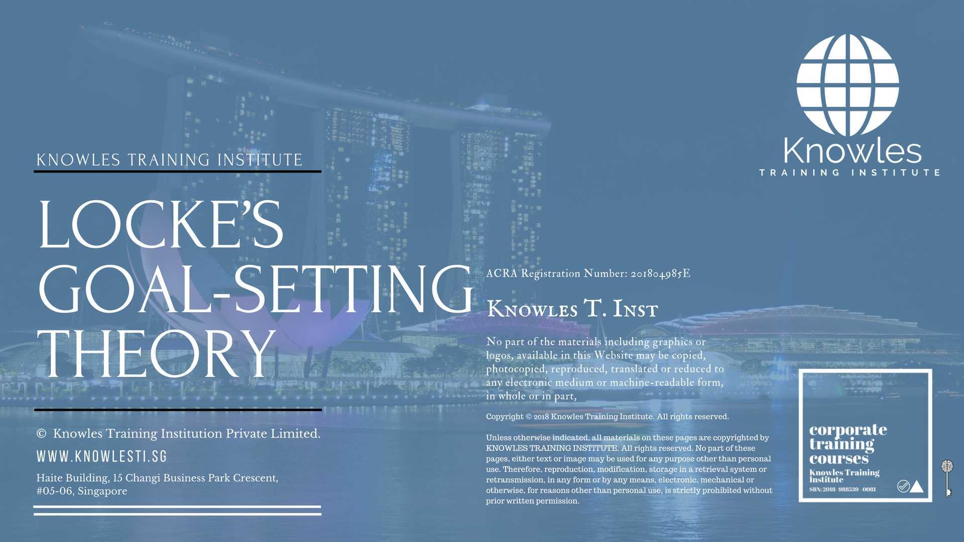 Locke’S Goal-Setting Theory Training Course in Norway