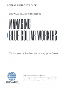 Managing Blue Collar Workers Course in Norway Handouts
