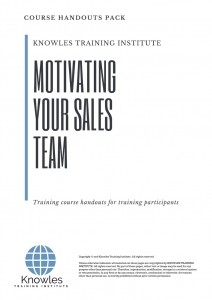 Motivating Your Sales Team Course in Norway Handouts