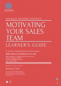 Motivating Your Sales Team Course in Norway Learner’s Guide