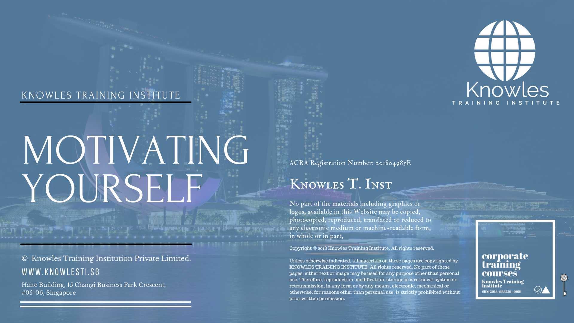 Motivating Yourself Training Course in Norway