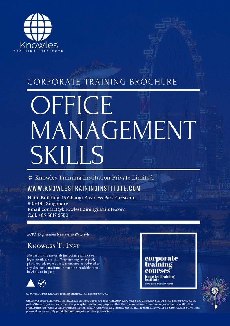 Office Management Skills Training Course in Norway Brochure