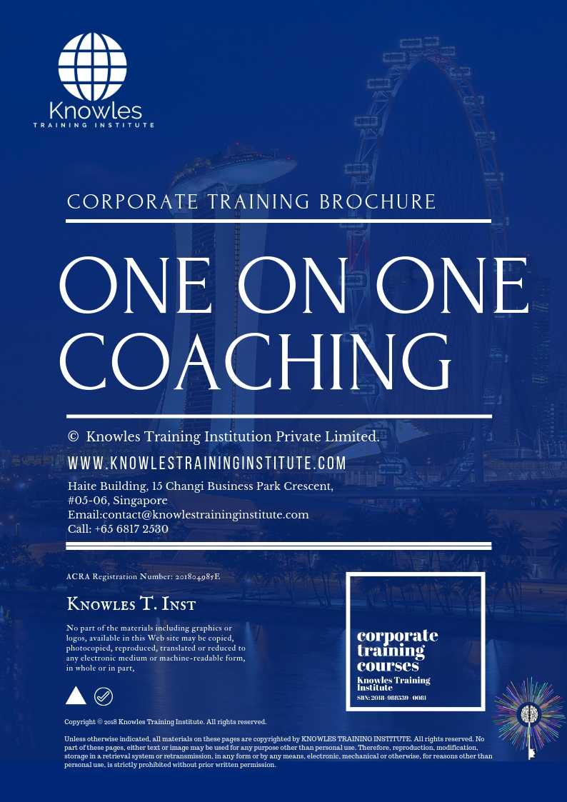 One On One Coaching Course in Norway Brochure