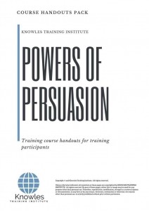 Powers Of Persuasion Training Course in Timor-Leste Handouts