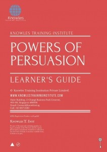 Powers Of Persuasion Training Course in Timor-Leste Learner_s Guide
