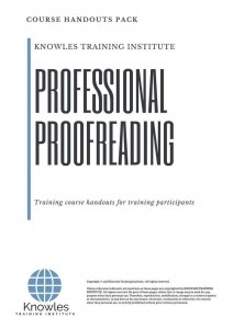 Professional Proofreading Training Course in Norway Handouts