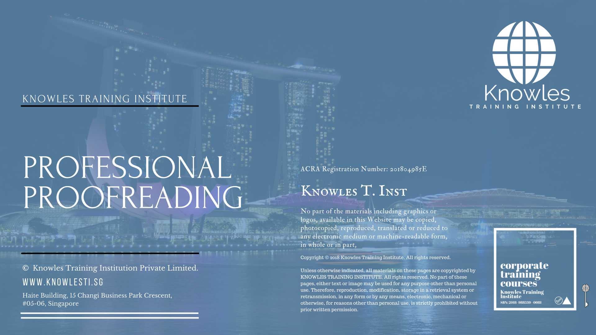 Professional Proofreading Training Course in Norway