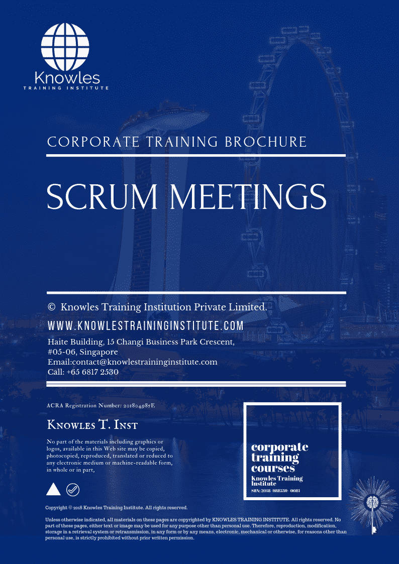 Scrum Meetings Training Course in Norway Brochure