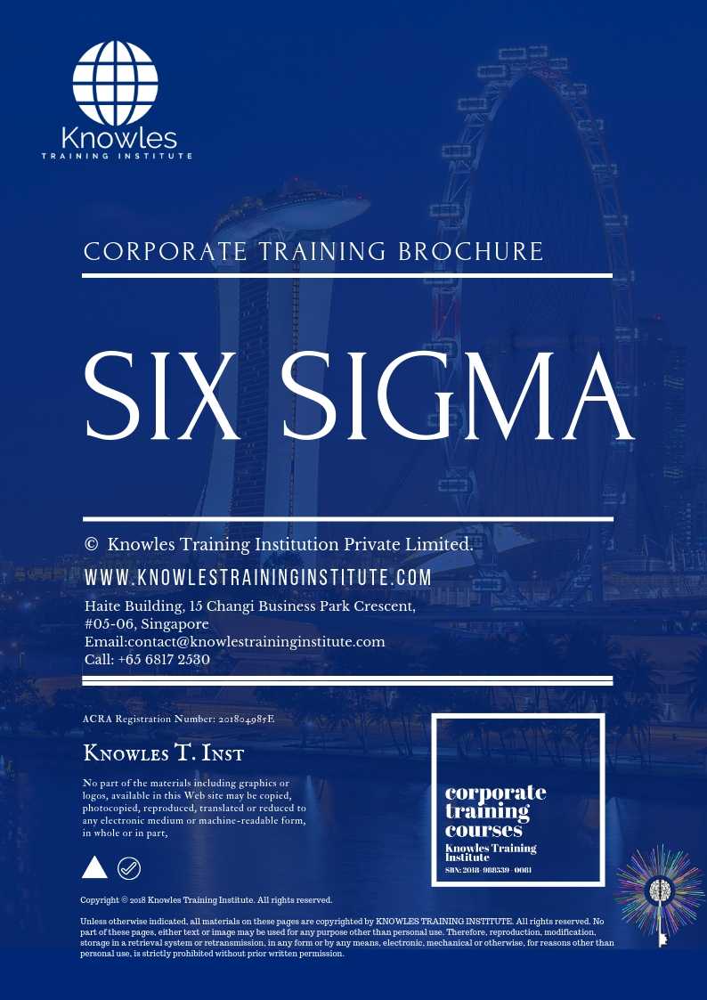 Six Sigma Training Course in Norway Brochure