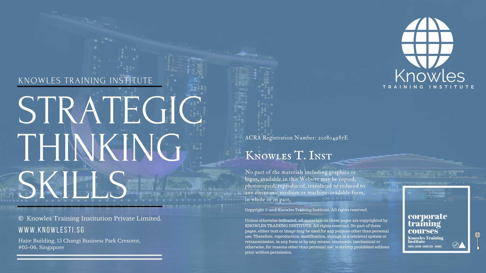 Strategic Thinking Skills Training Course in Norway