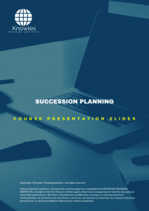 Succession Planning in Norway PPT Slides Used During Course