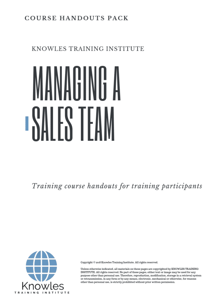 Managing-A-Sales-Team-Course-in-Norway-Handouts