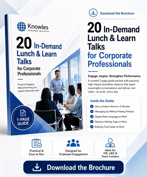 Corporate Lunchtime (Lunch & Learn) Talks - Knowles Training Institute in Norway